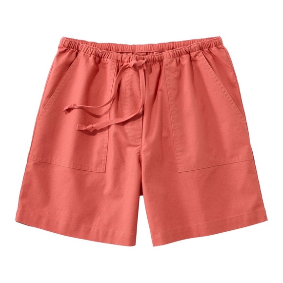L.L. Bean Women's Original Sunwashed Shorts, Canvas in Mineral Red - Picture 7 of 8